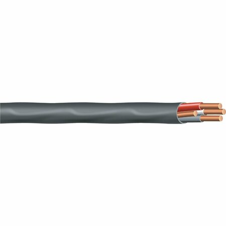 ROMEX 100 Ft. 8/3 Stranded Black NMW/G Electrical Wire 63949272